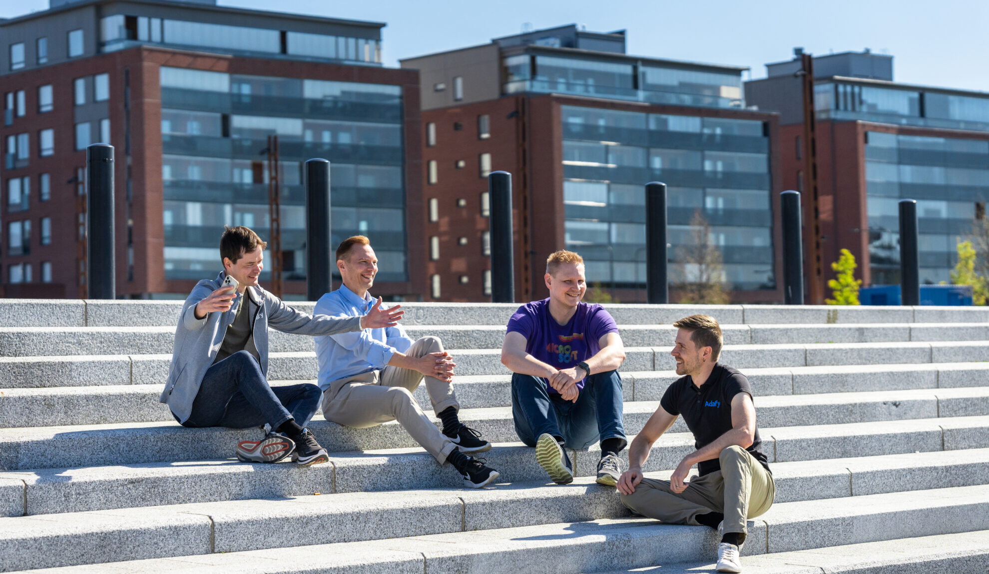 Adafyn tiimi Lutakon portailla