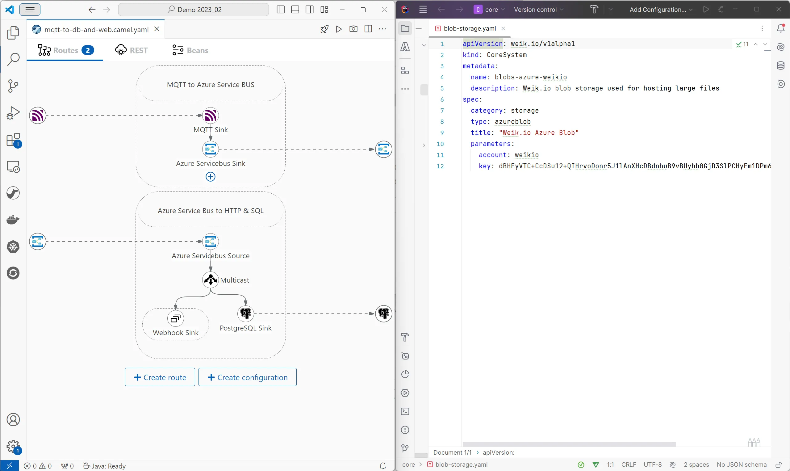 Weik.io integraatiotyökalut